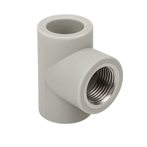 Тройник полипропиленовый комбинированный Ду 20 1/2"